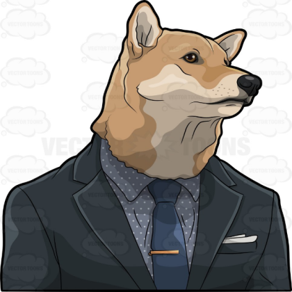 Dog in a suit Roblox decal