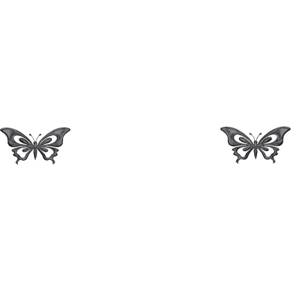 Back Dimple Butterfly Dermal Piercing In Silver