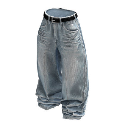 Light Blue Classic Baggy Denim