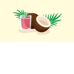 Coconut under the sea