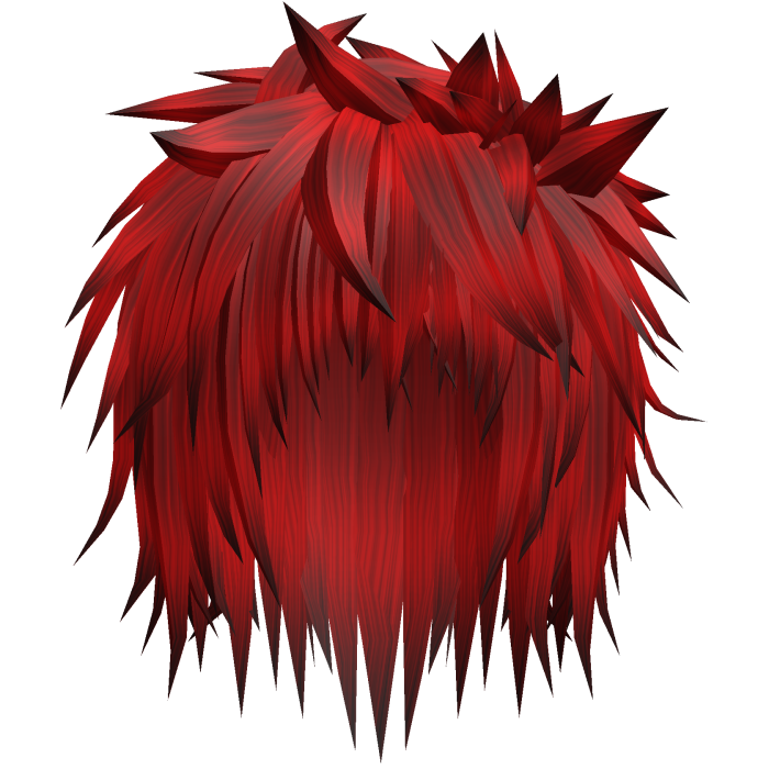 red emo spiky messy vampire punk anime boy hair