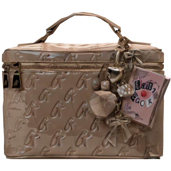 Glam Monogram Vanity Bag In Beige