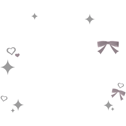 ୨♡୧ : cutesy pink bow and heart face sparkles