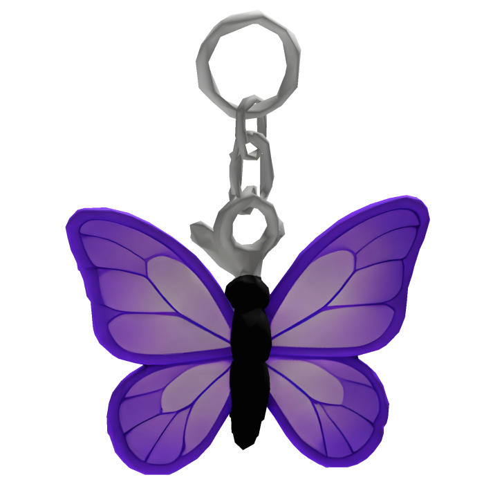 Purple Butterfly Keychain
