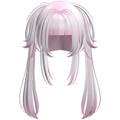 ♡ long emo wispy pink twintails Roblox item