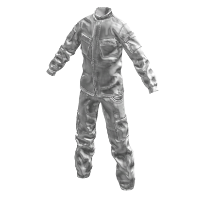 White Work Uniform Coverall Jumpsuit