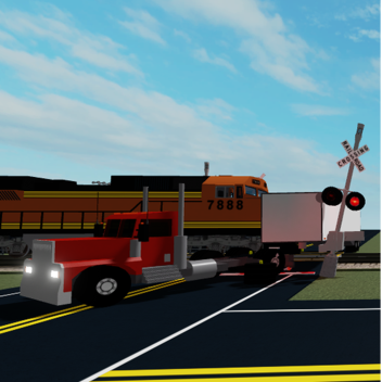 Train hits semi truck at a railroad crossing