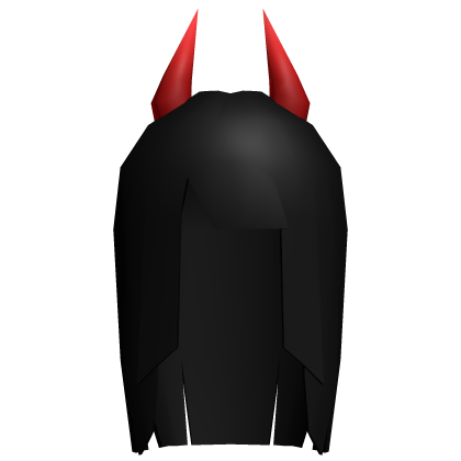 Low Poly Halloween Devil Horns Emo Hair Black Red Roblox item