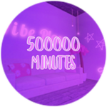 500000 minutes played