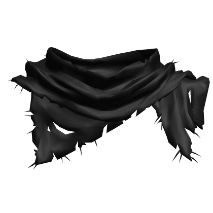 Distressed Torn Scarf - Black