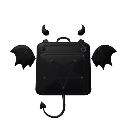 ⚔️, devil gothic black backpack (3.0)