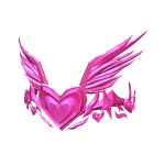 Hot Pink Winged Heart Crown