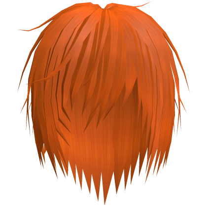 Orange Vkei Messy Emo Punk Hair