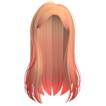 Orange Straight Long Hair