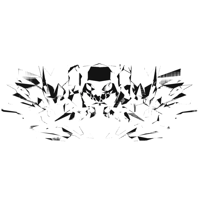 Cartoony black&white Glitched Combo