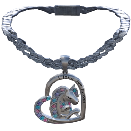 Iced Out Unicorn Pony Chain Cute Y2k Trendy 1.0