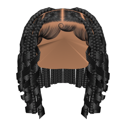 short box braids in black  Roblox item