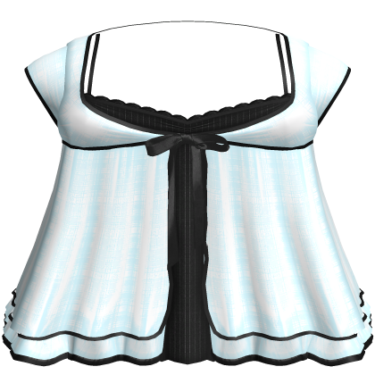 Cute Blue Black Top Gothic Doll Dress 3.0