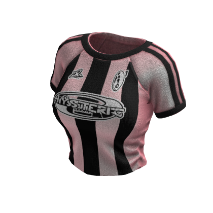 Striped Sporty Tee (Pink Black)