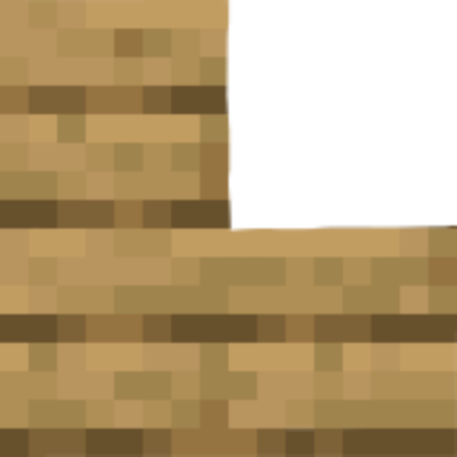 Minecraft Oak Stair Left Roblox decal