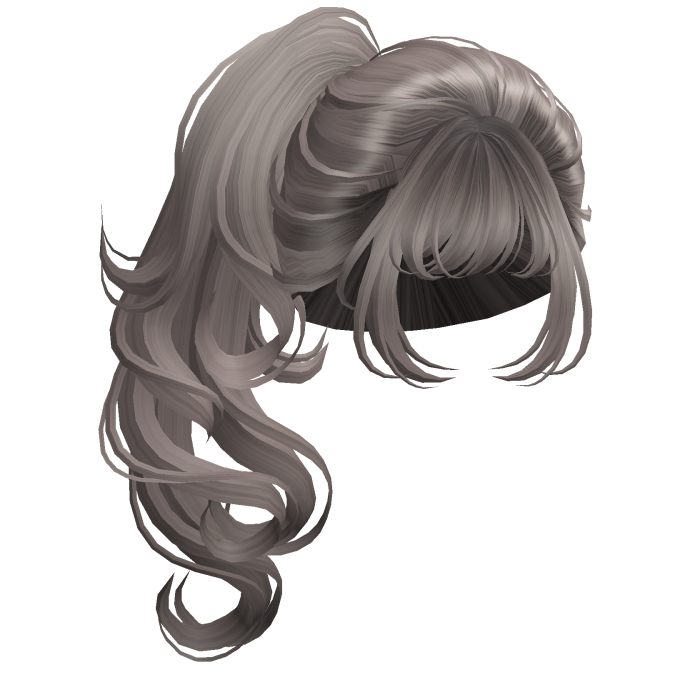 Messy Apple Girl Ponytail Ash Blonde