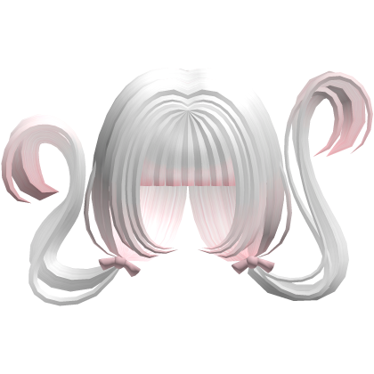 white pink spooky halloween floating pigtails