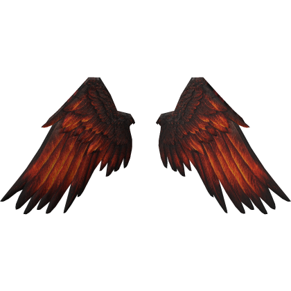 (Pt 2) Orange Lava Icarus Wings Feathers (Addon) Roblox item
