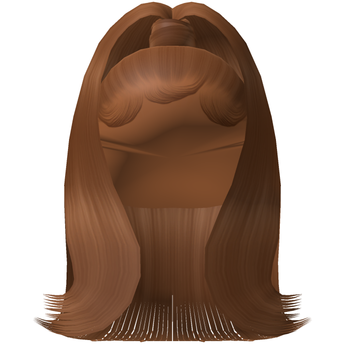 Sleek Flipped Out Ponytail w/ Edges (Ginger)