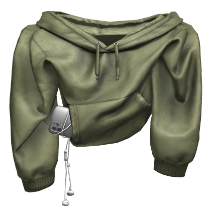Olive Draped Hoodie & Phone 1.0 thumbnail