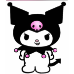 Kuromi and hello kitty characters