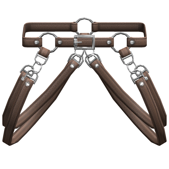 Brown Suspender Hanging Y2K Waist Straps 3.0