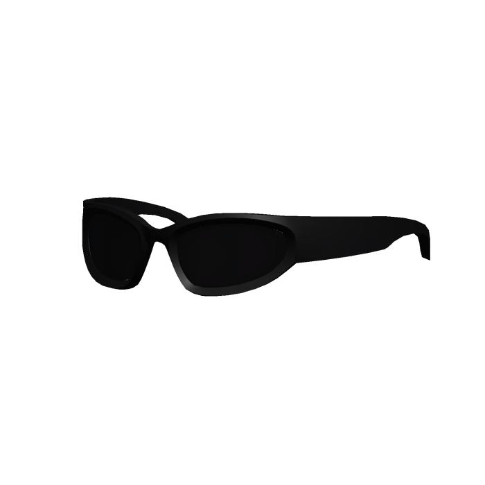 Y2K Punk Glasses | Black