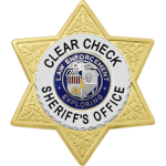 Clear check Sheriff Office