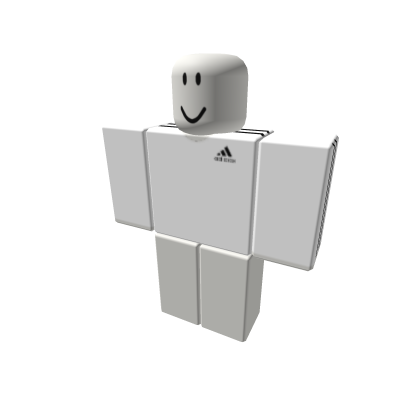 White adidas roblox top