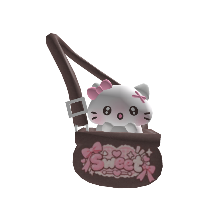 Pink Kitty Crossbody Bag