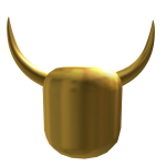Golden Faceless Mask with Demon Horns