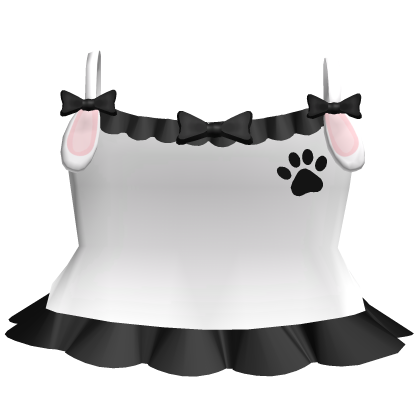 cutecore bunny white and black dress