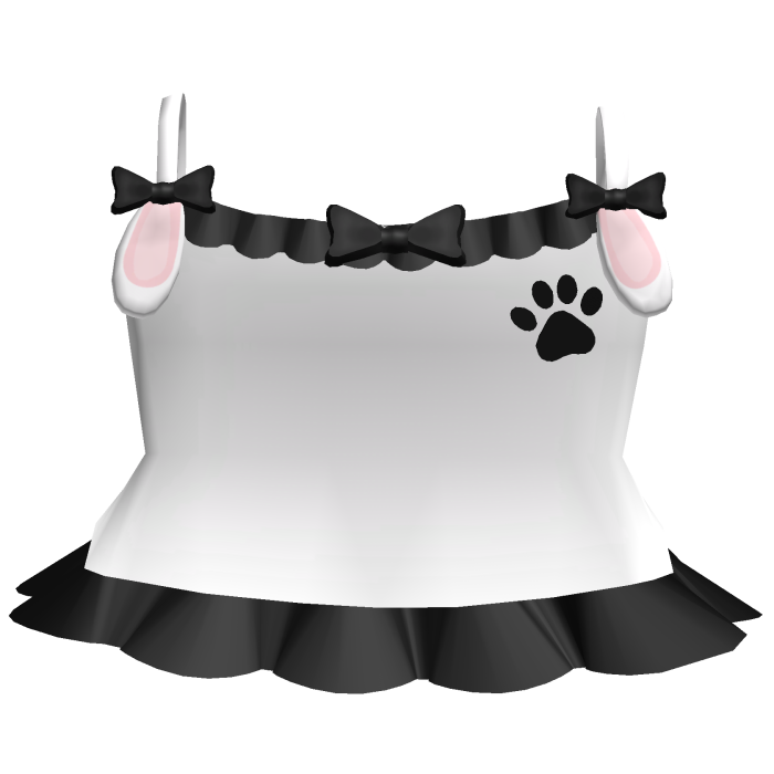 cutecore bunny white and black dress
