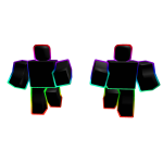 Cartoony Rainbow Followers: Back