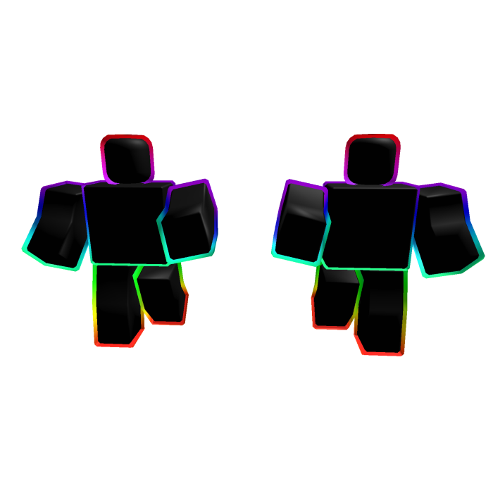 Cartoony Rainbow Followers: Back