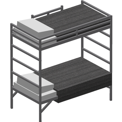 🎀 Prison Bunk Bed Jail Cell Furniture Dormitory