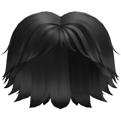 Black Hair Short Layered Boy Girl Wavy kin Roblox item