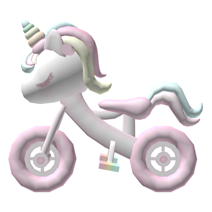 . ‿ ♡ kawaii unicorn rainbow trike tricycle bike ! Roblox item