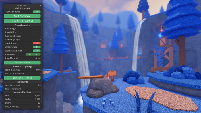 Terrain Tools - Create Flood Escape 2 Terrain preview 1