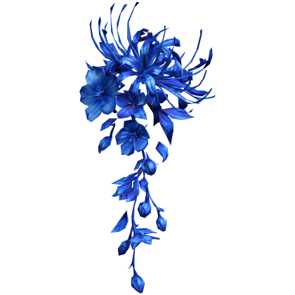 配置 blue spider lily vines flower arrangement