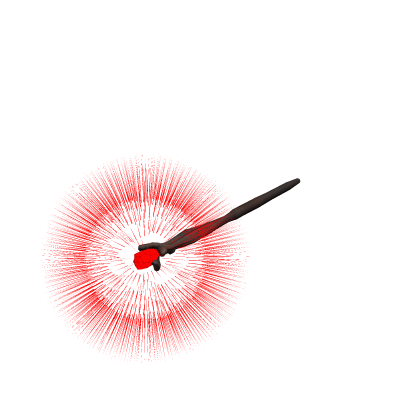 🎇Glowing Wizard Staff on Hand - Red thumbnail