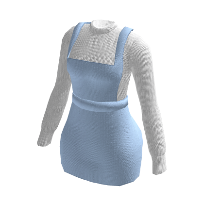Y2K Blue Romper Dress