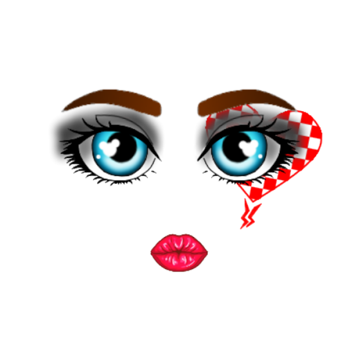 Makeup │ heart  Roblox decal