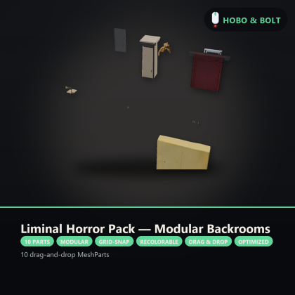 Liminal Horror Pack — Modular Backrooms preview 5