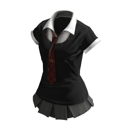 💗Y2K SCHOOL UNIFORM_BLACK